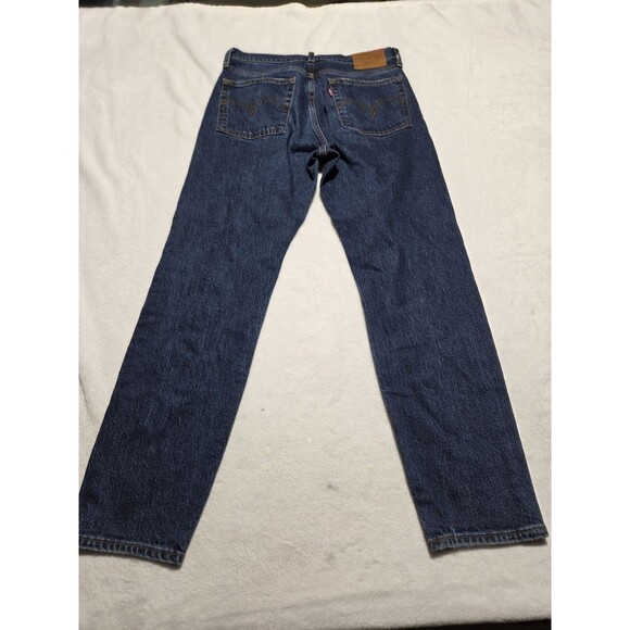 Levis Jeans Womens Wedgie Straight Size 27 Blue Button Fly Denim - Picture 2 of 13